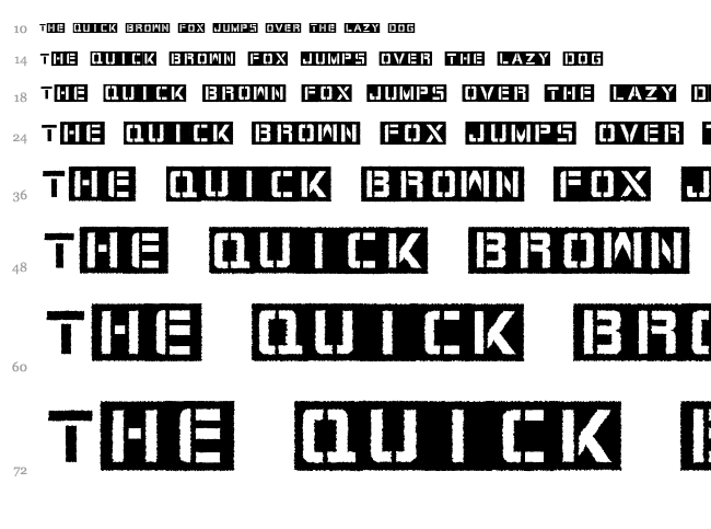 Cargo Bay font waterfall